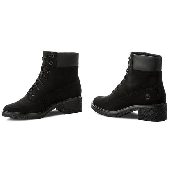 New Timberland Women's BRINDA Black Nubuck Boots A1JXI Size : 6 - Picture 1 of 10